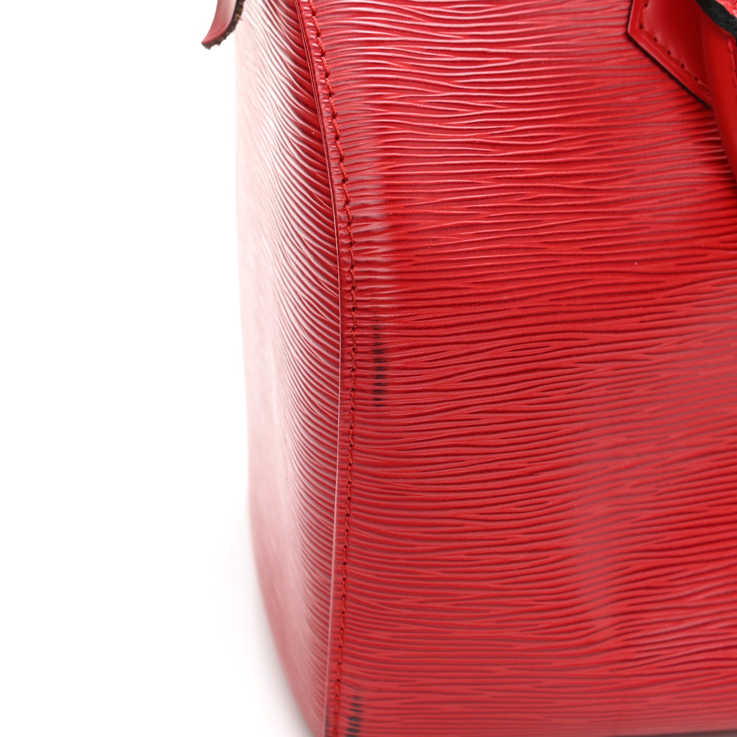 Louis Vuitton Epi Speedy 30 Castillan Red 17 of 18