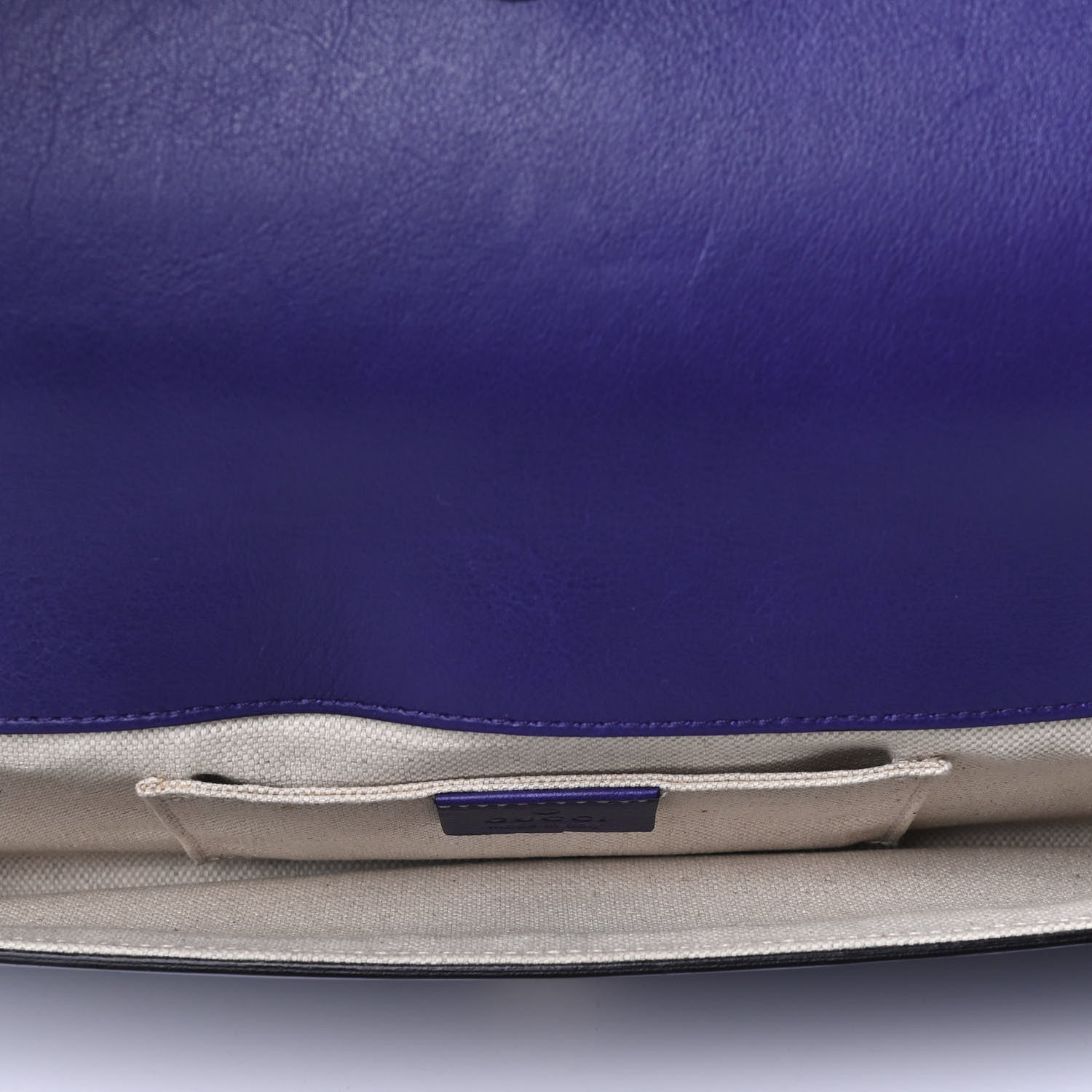 Gucci Patent Sigrid Clutch Blue 4 of 4