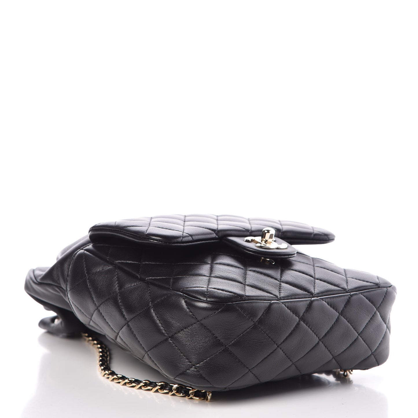 Lambskin Quilted Small in Seoul Backpack Black