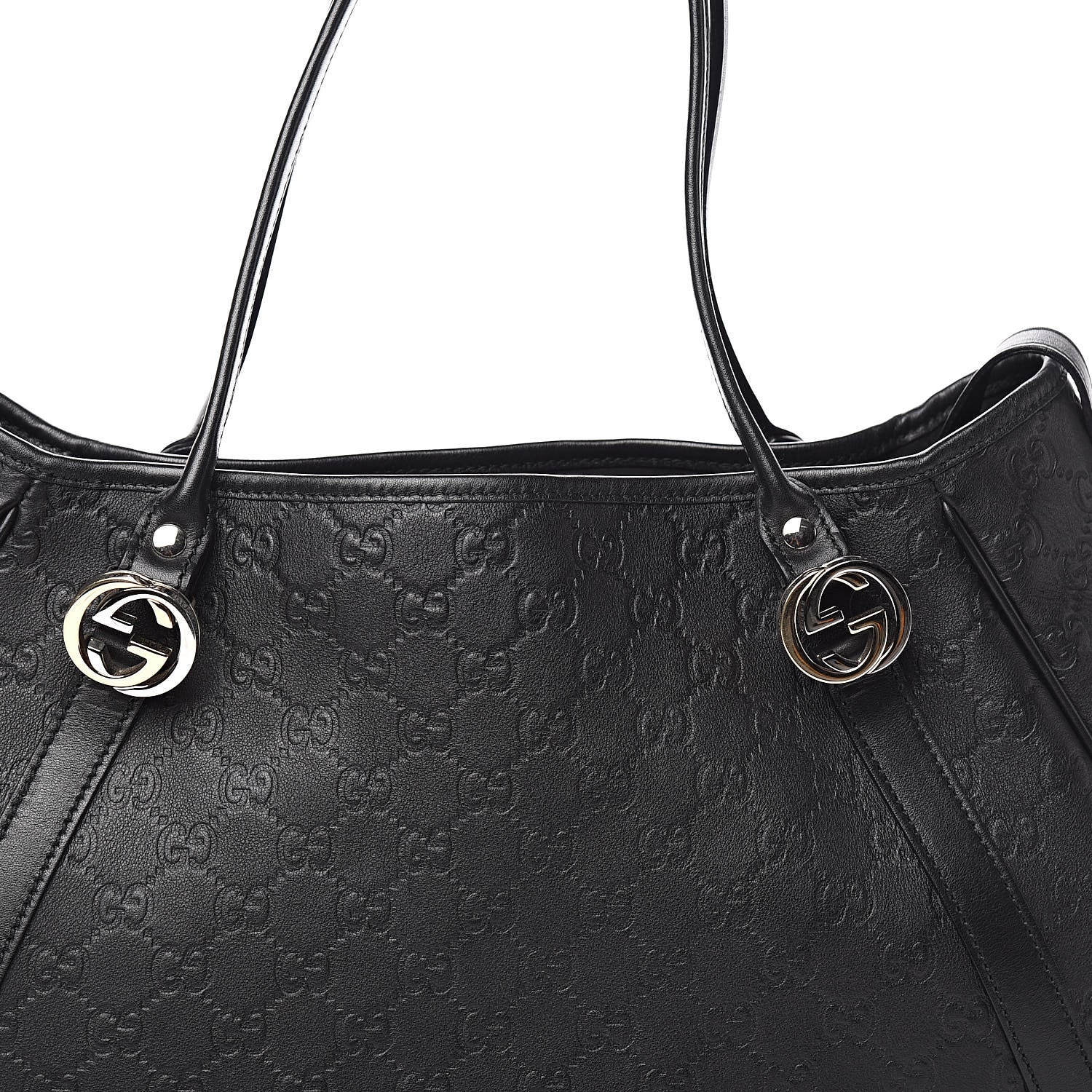 Gucci Guccissima Medium GG Twins Shoulder Bag Black 14 of 14