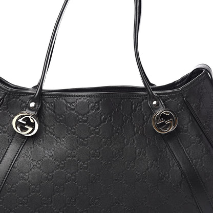 Gucci Guccissima Medium GG Twins Shoulder Bag Black 14 of 14