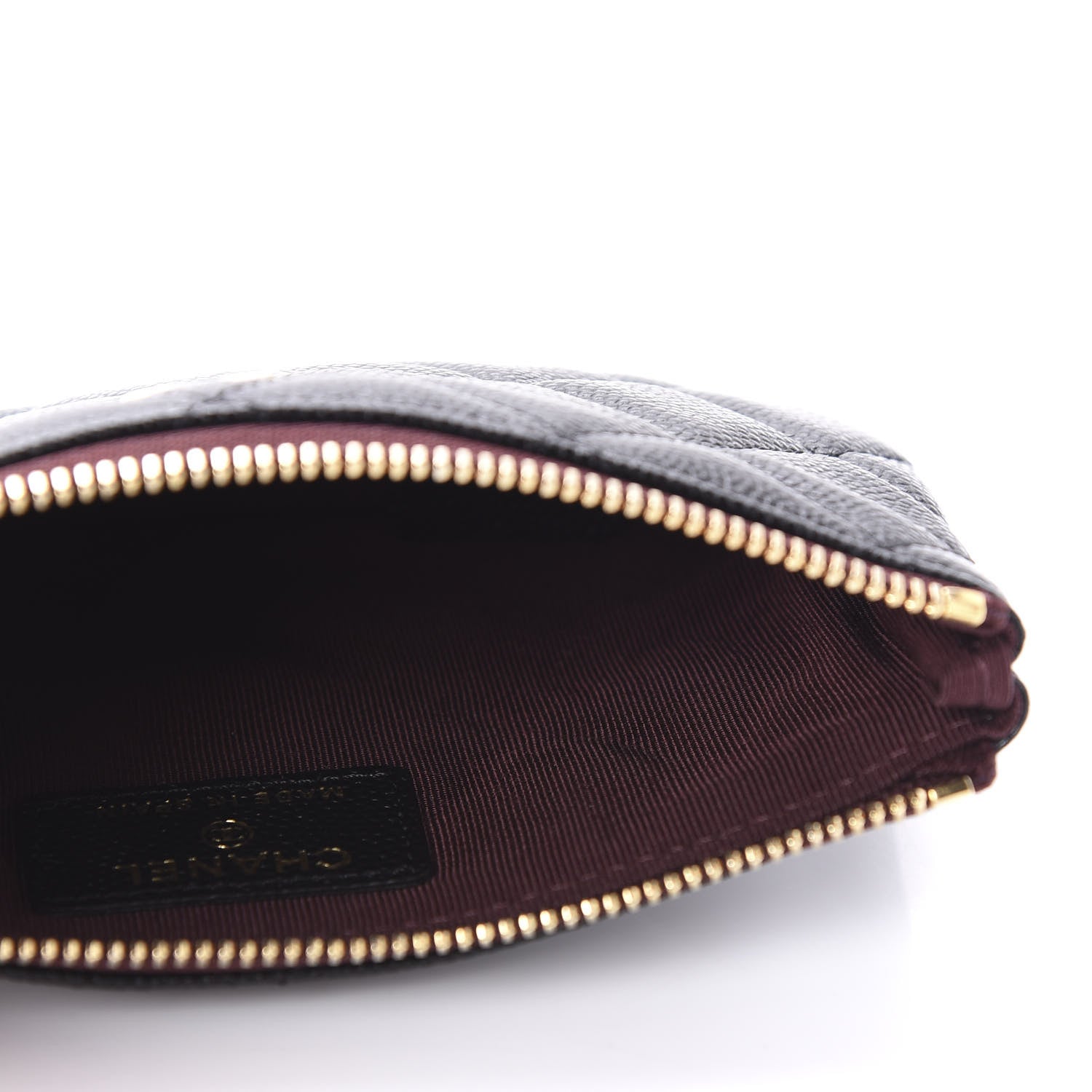 Chanel Caviar Quilted Small Cosmetic Case Black 5 of 10
