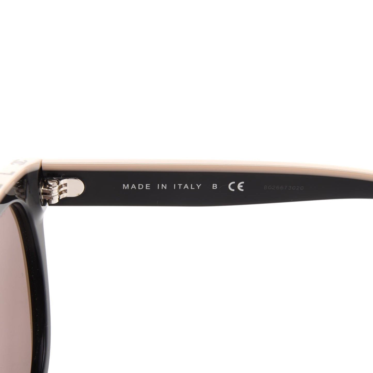 Acetate CC Butterfly Sunglasses 5414 Black Beige