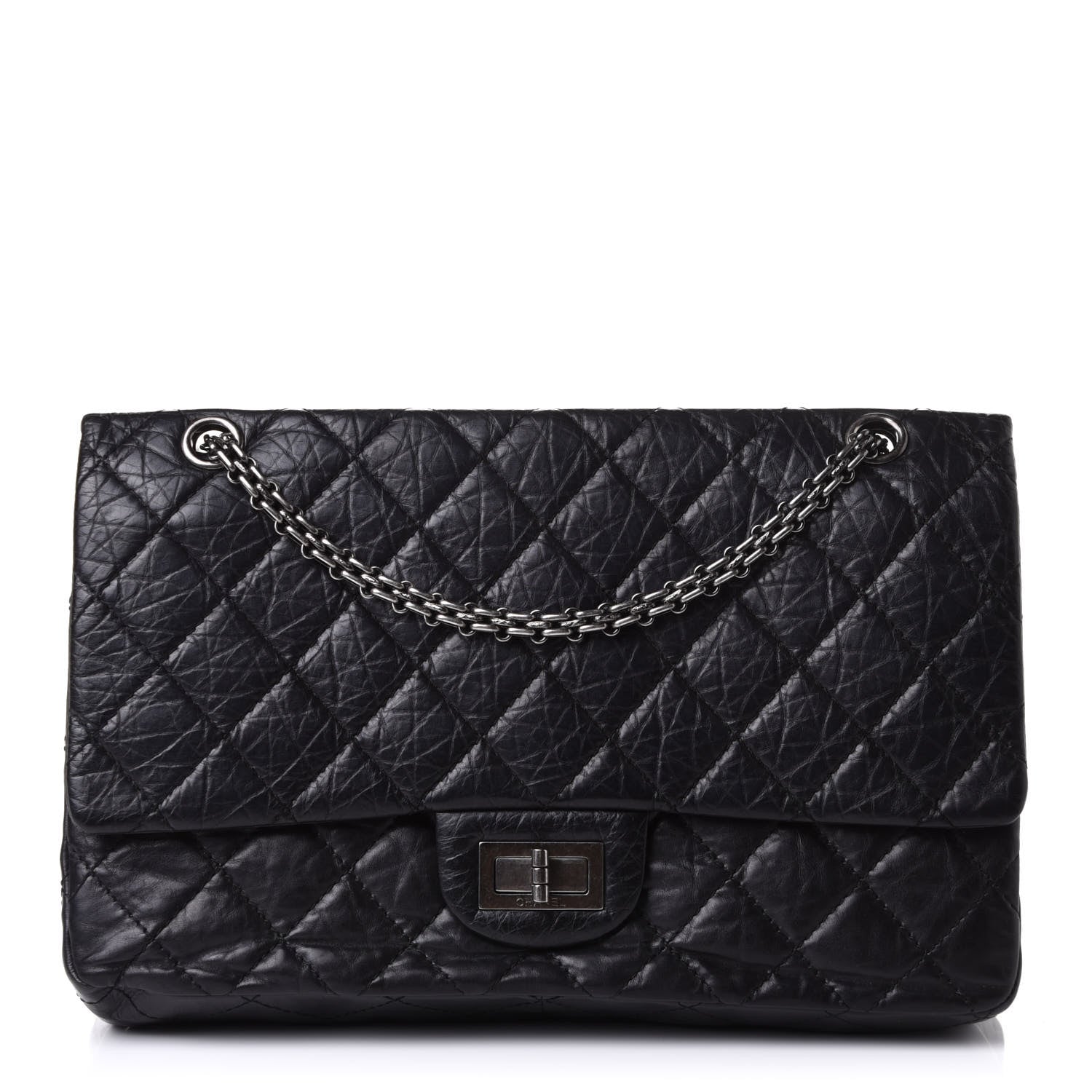 Chanel Aged Calfskin Quilted 2.55 Reissue 227 Flap Black 1 of 10