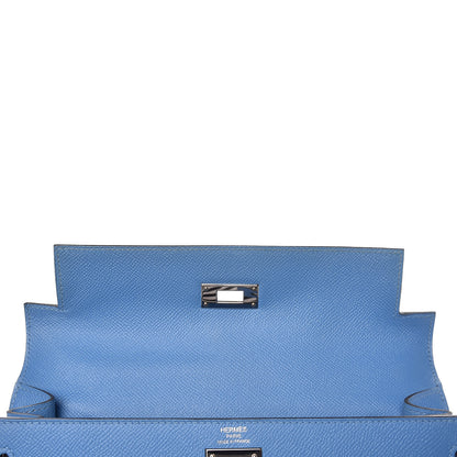 Hermes Epsom Kelly Sellier 28 Bleu Paradise 17 of 36