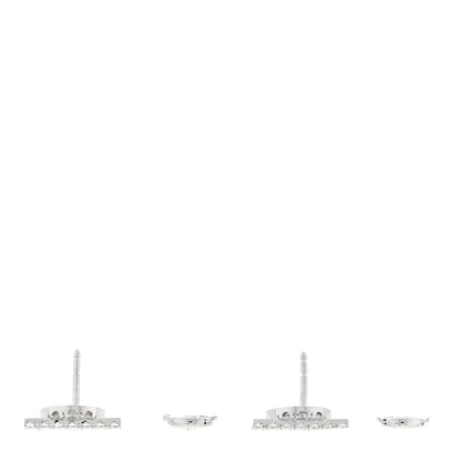 Hermes 18K White Gold Diamond Finesse Earrings 3 of 5