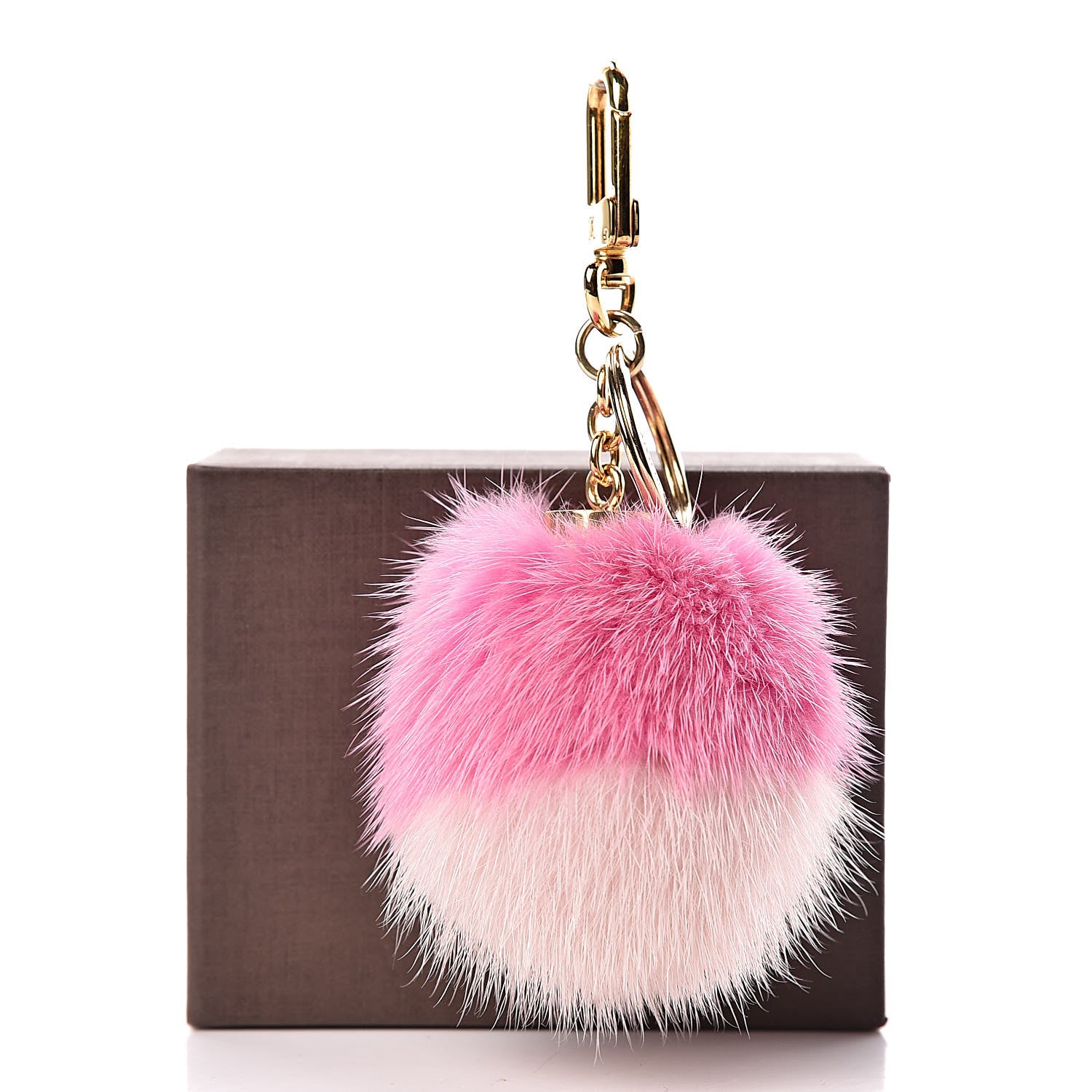 Louis Vuitton Mink Fluo Bubble Bag Charm Key Holder Pink 3 of 3