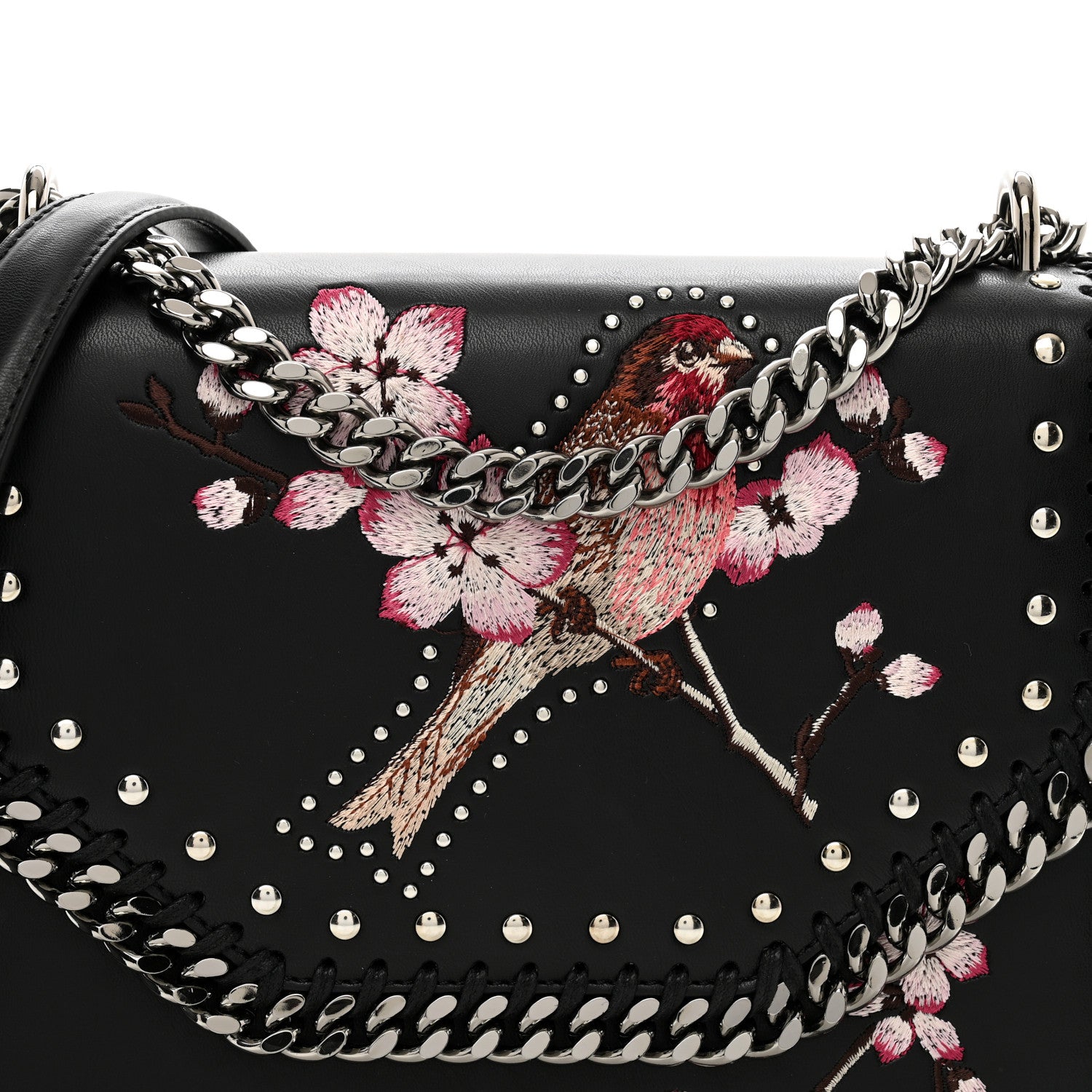 Stella McCartney Eco Alter Nappa Medium Falabella Box Bird Shoulder Bag Black 5 of 10