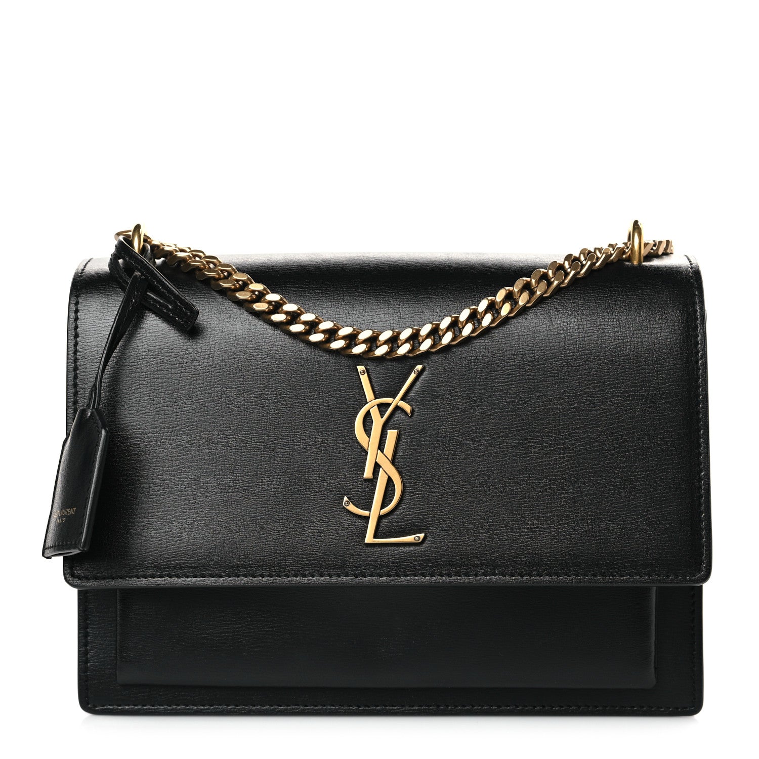 Saint Laurent Calfskin Medium Monogram Sunset Black 1 of 9