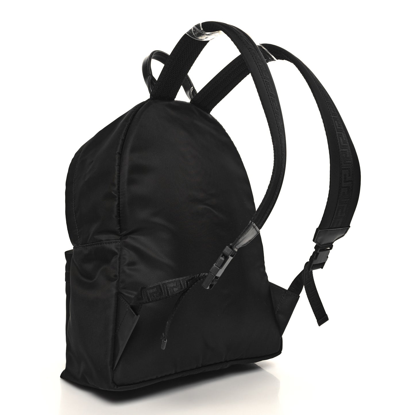 Nylon Palazzo Medusa Backpack Black