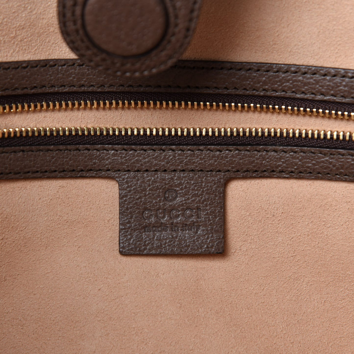 GG Supreme Monogram Medium Ophidia Shopping Tote Brown
