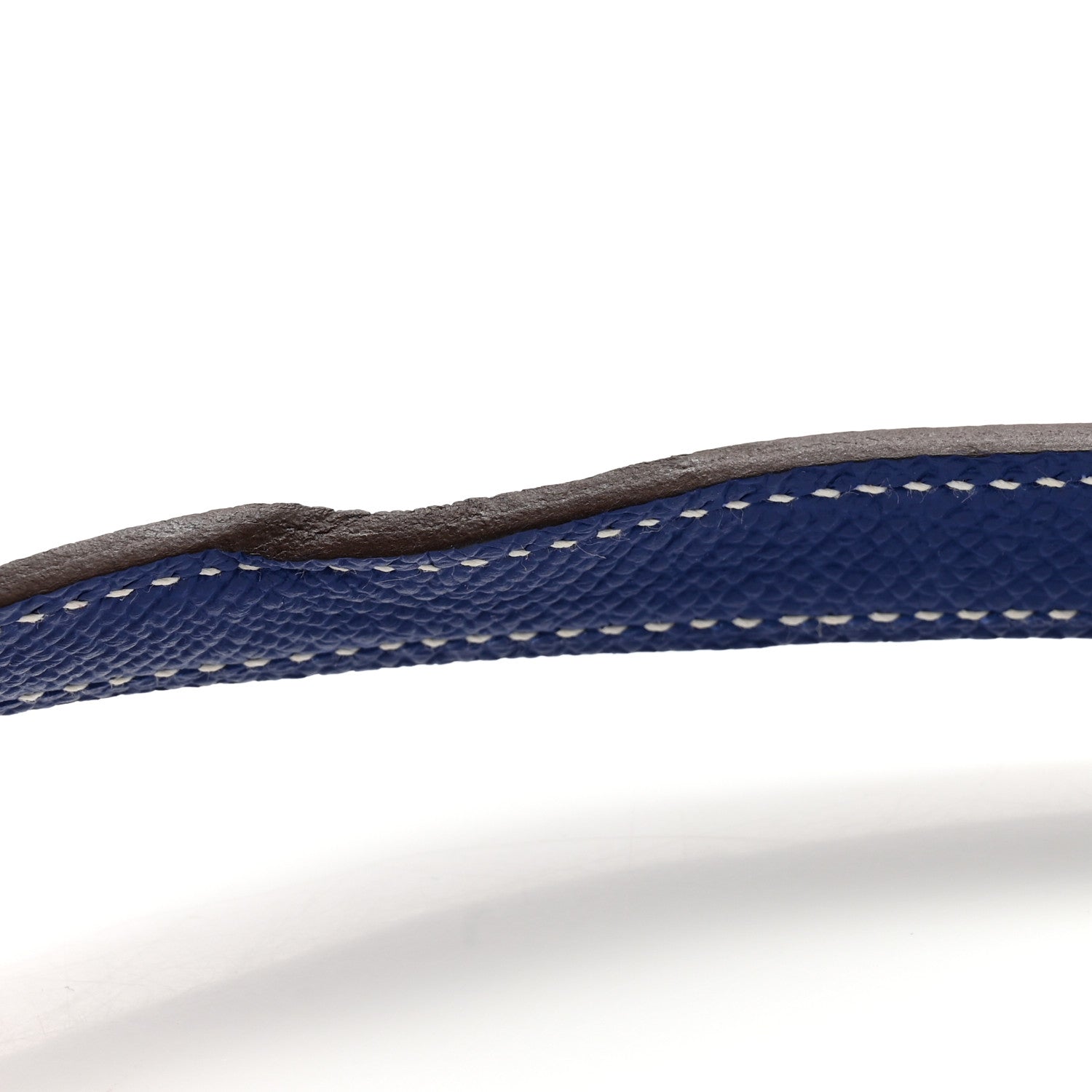 Hermes Epsom Bi-Color Horseshoe Kelly Sellier 25 Craie Bleu Electrique 11 of 13