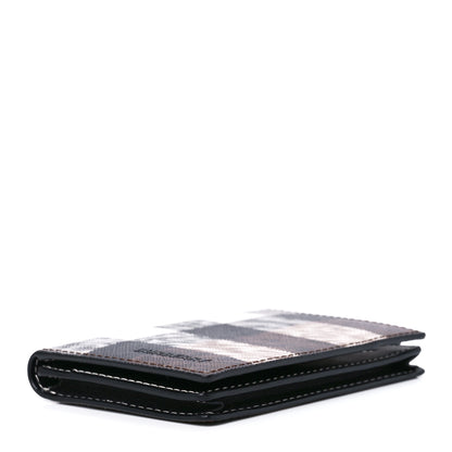 Burberry E-Canvas Check Folding Card Case Dark Birch Brown 12 of 15
