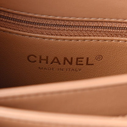 Chanel Lambskin Quilted Small Trendy CC Flap Dual Handle Bag Camel 6 of 13