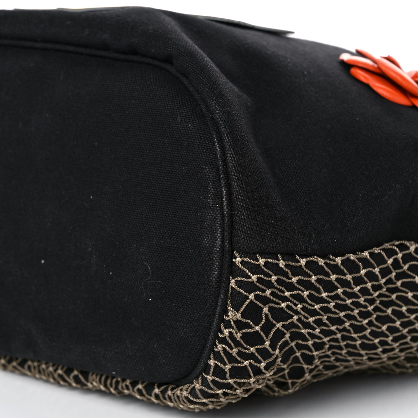 Canvas Cruise Rope Cabas Tote Black