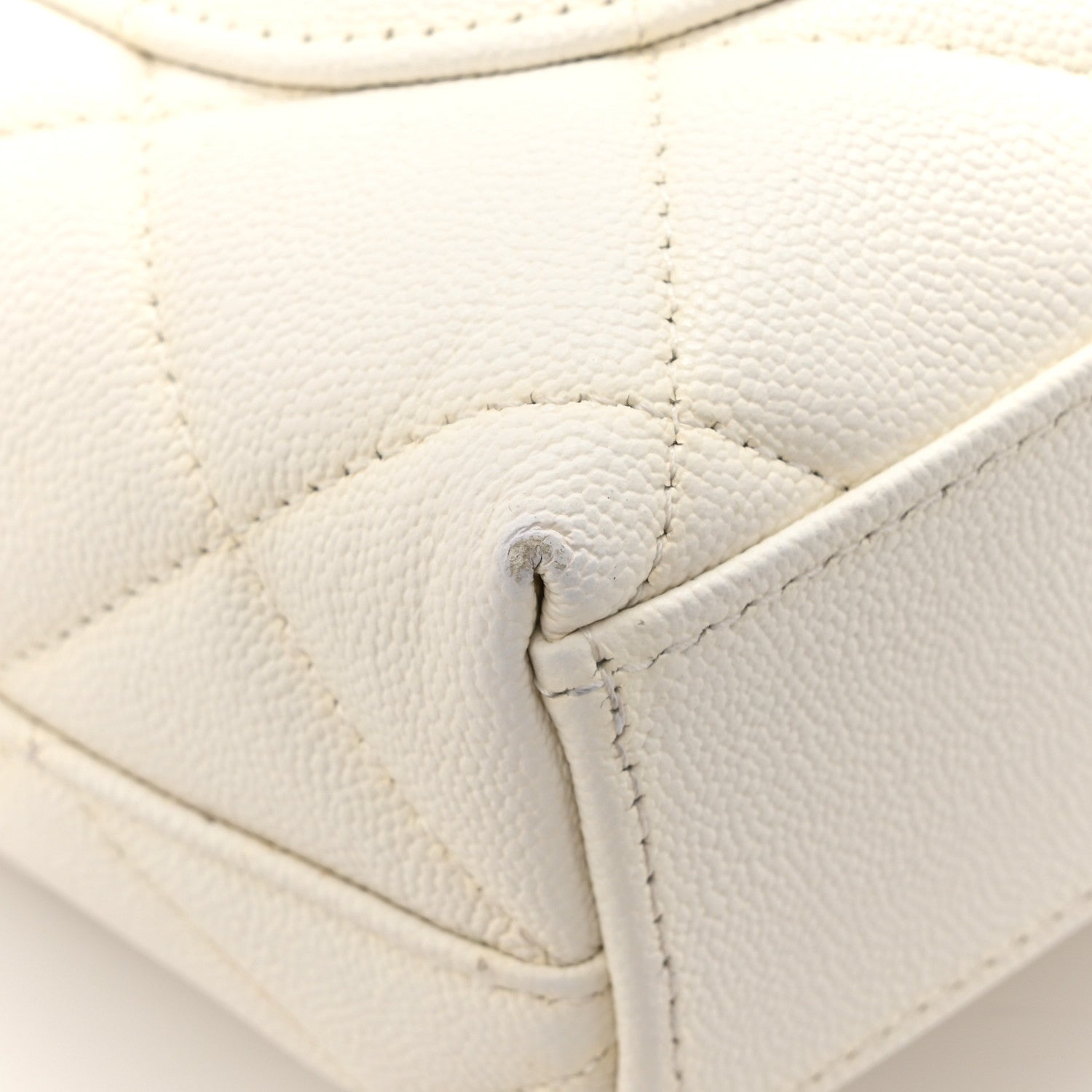 Chanel Caviar Quilted Small Flap White 14 of 17