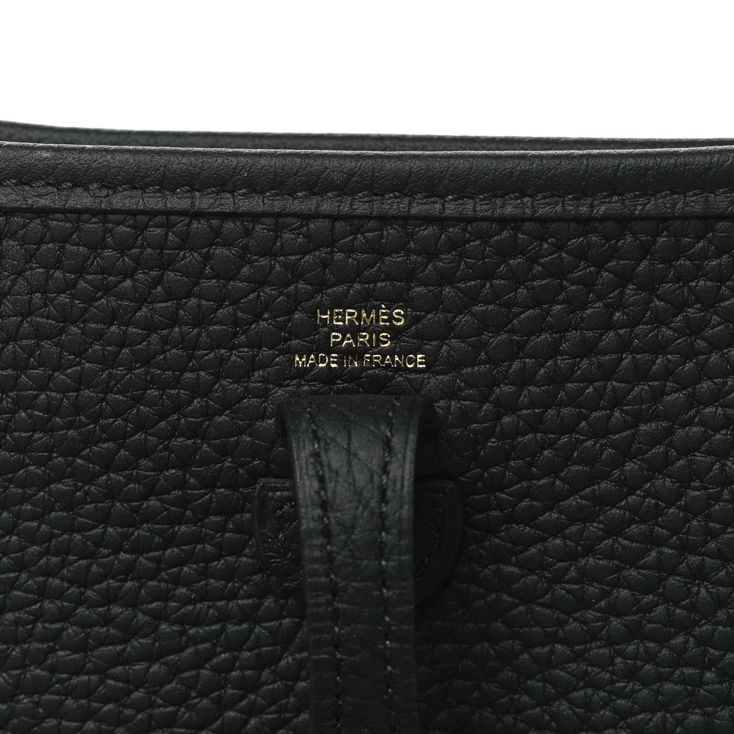 Hermes Taurillon Clemence Evelyne TPM Black 6 of 11