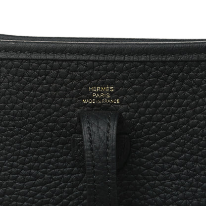 Hermes Taurillon Clemence Evelyne TPM Black 6 of 11