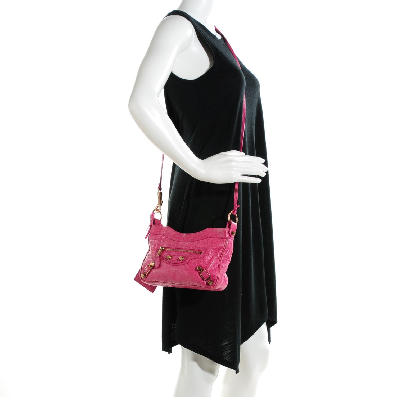 Balenciaga Agneau Giant 12 Rose Gold Hardware Hip Cyclamen 2 of 8