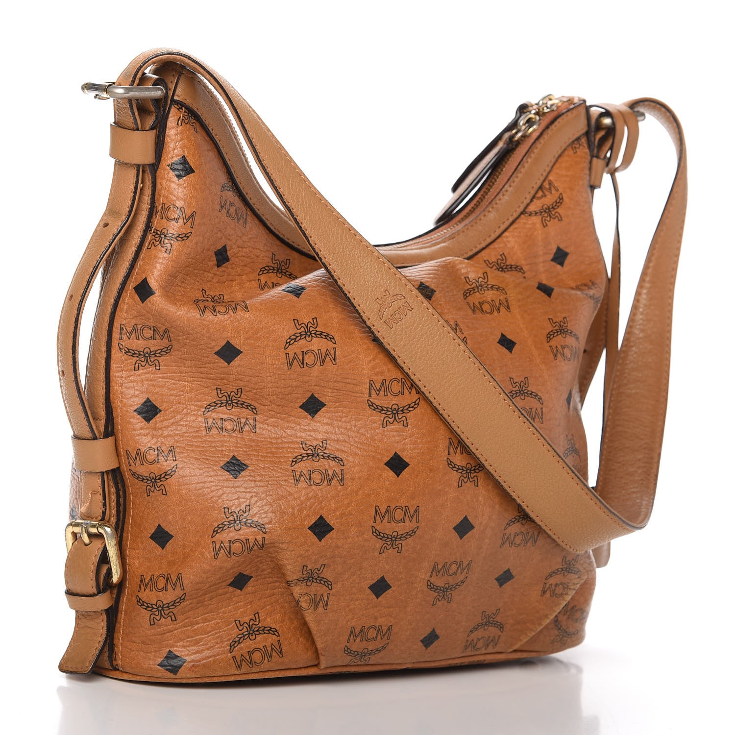 MCM Visetos Hobo Cognac 3 of 15