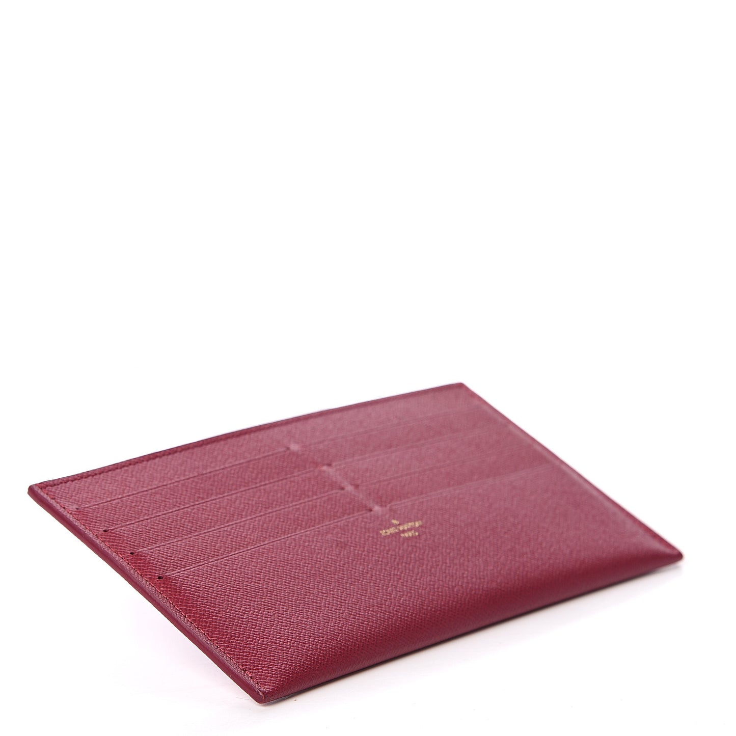 Calfskin Felicie Card Holder Insert Fuchsia