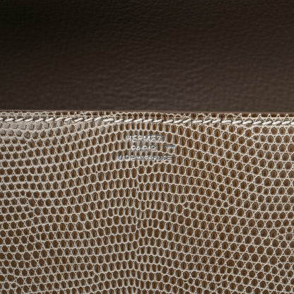 Hermes Lizard Medor Clutch 23 Ficelle 6 of 9