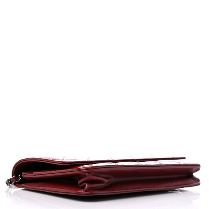 Chanel Patent Quilted Wallet On Chain WOC Red 4 of 12