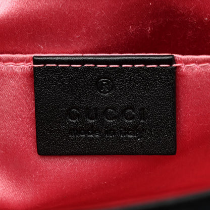 Gucci Velvet Matelasse Mini GG Marmont Shoulder Bag Black 5 of 11
