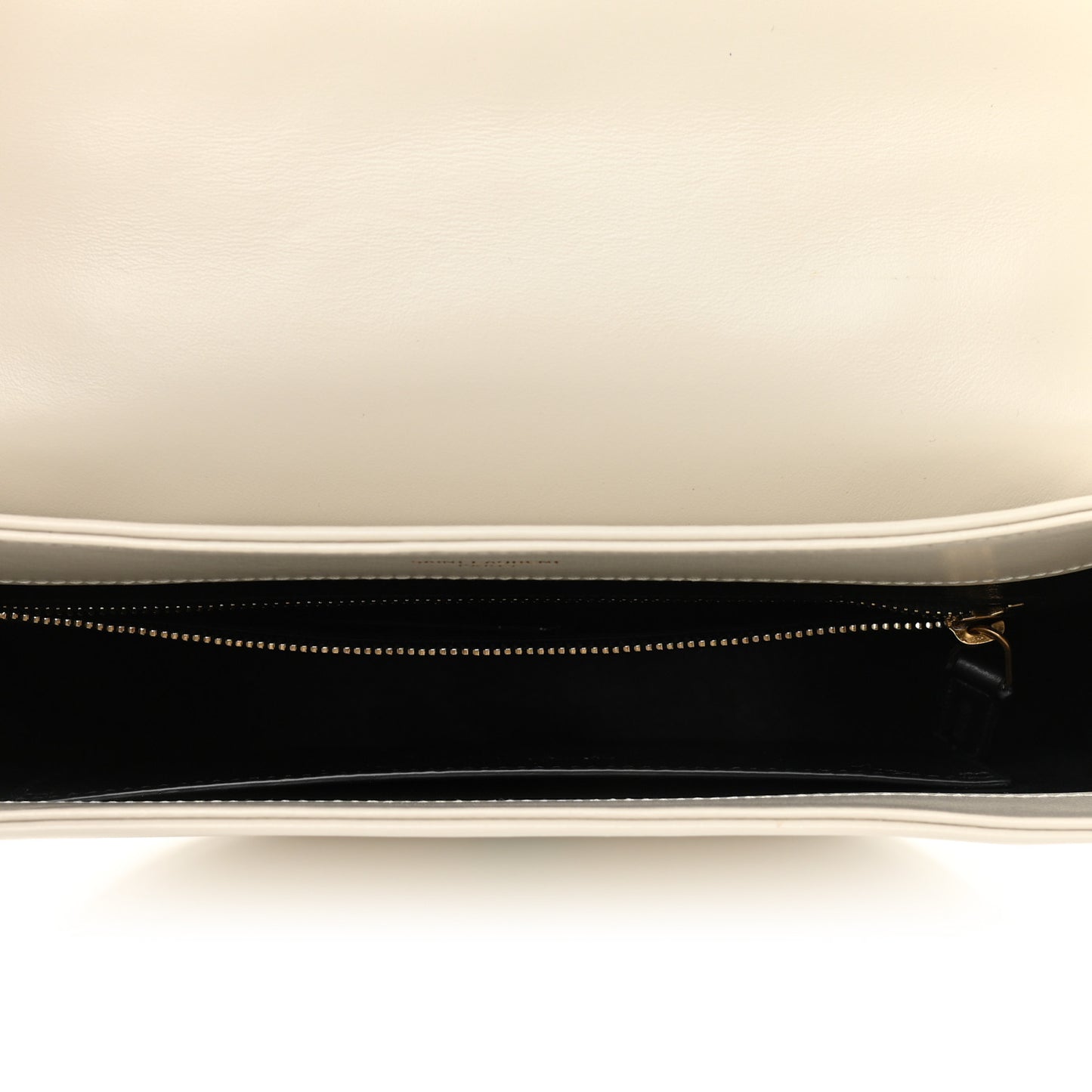 Calfskin Quilted Y Joan Satchel Crema Soft