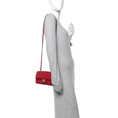 Chanel Caviar Quilted Mini Rectangular Flap Dark Red 2 of 13