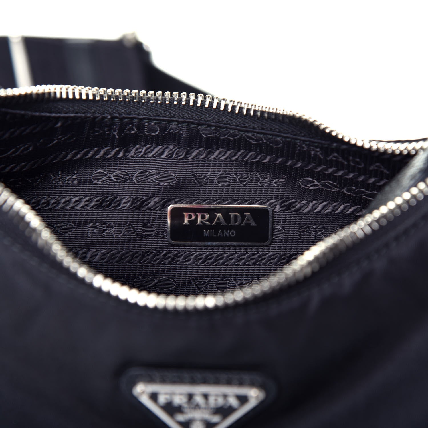 Prada Nylon Re-Edition 2005 Shoulder Bag Black 6 of 9