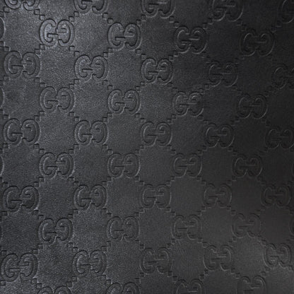 Gucci Guccissima Flap Messenger Bag Black 9 of 10