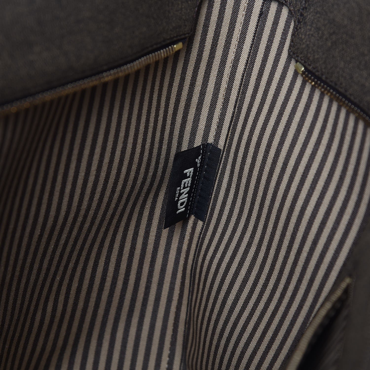 Fendi Zucca Spalmati Medium Roll Tote Tobacco Moro 6 of 8