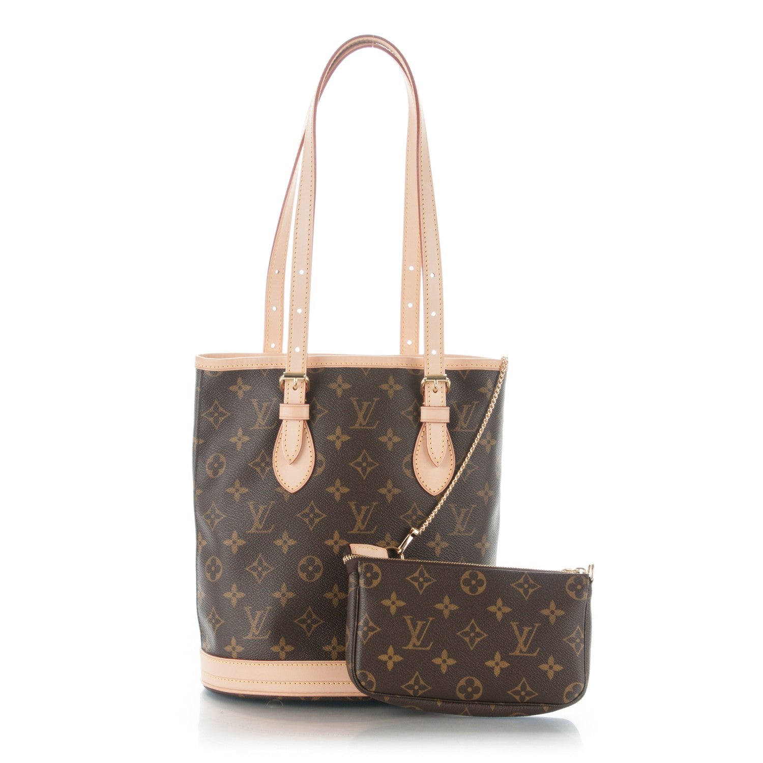 Louis Vuitton Monogram Petit Bucket 23 1 of 8