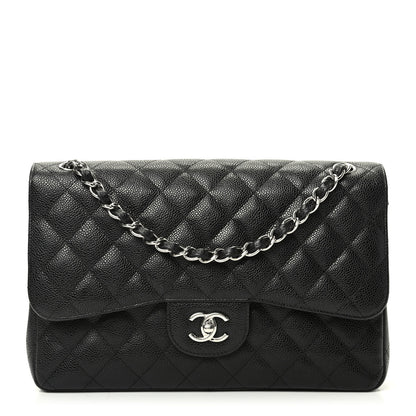 Chanel Caviar Quilted Jumbo Double Flap Black 1 of 9