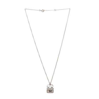 Hermes 18K Rose Gold Diamond Constance Amulette Pendant Necklace 3 of 7