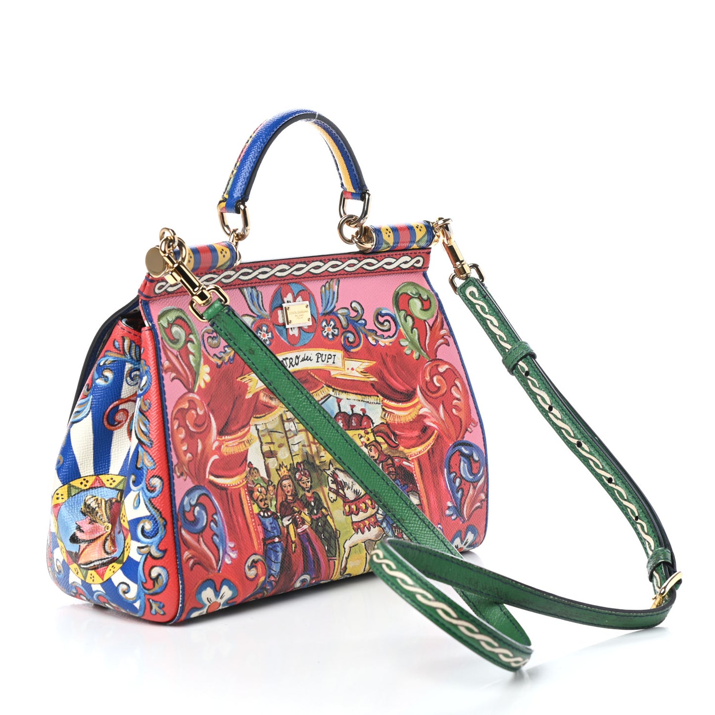 Dauphine Court Print Medium Miss Sicily Satchel Multicolor