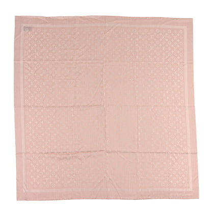 Louis Vuitton Silk Wool Monogram Denim Shawl Light Pink 1 of 4