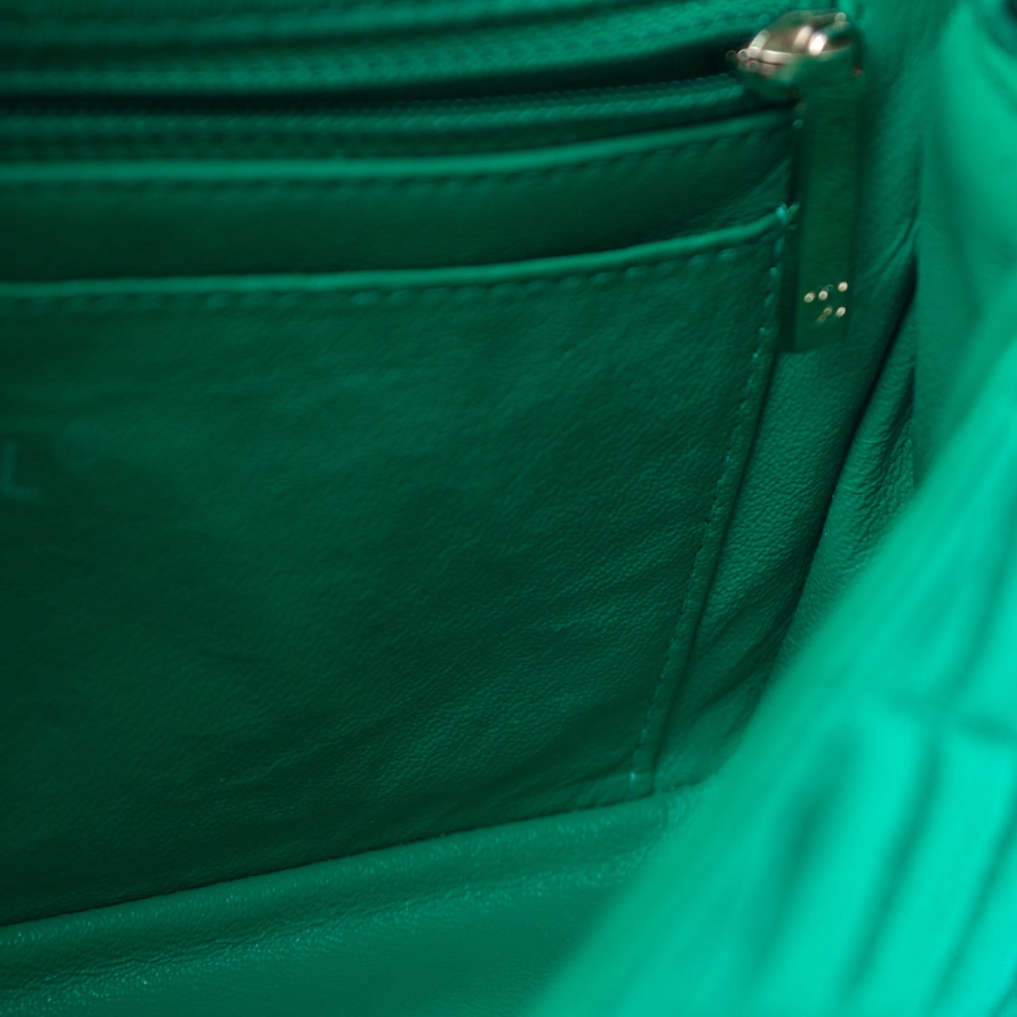 Jersey Quilted Mini Rectangular Flap Green