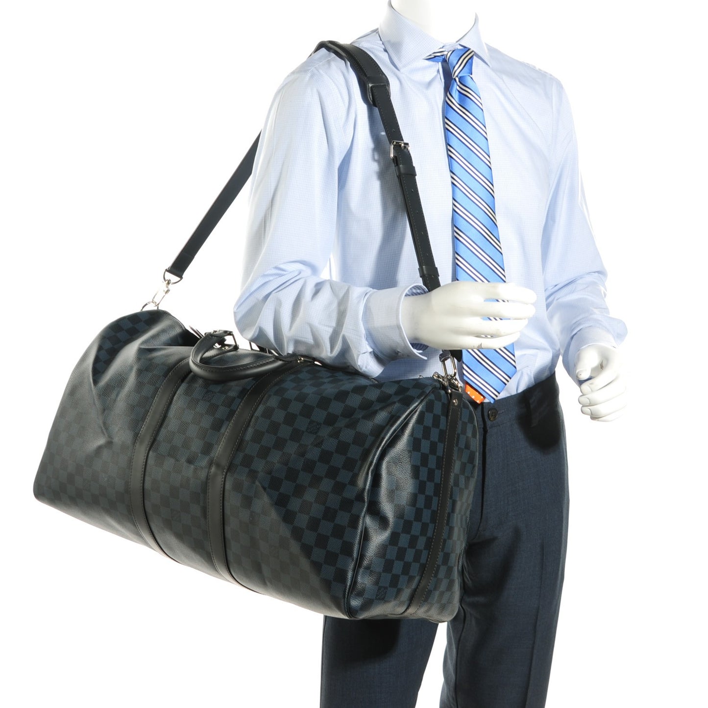 Damier Cobalt Keepall Bandouliere 55