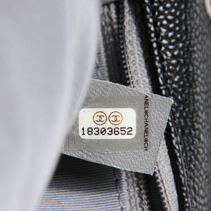 Chanel Caviar Quilted Medium French Riviera Flap Black 7 of 8