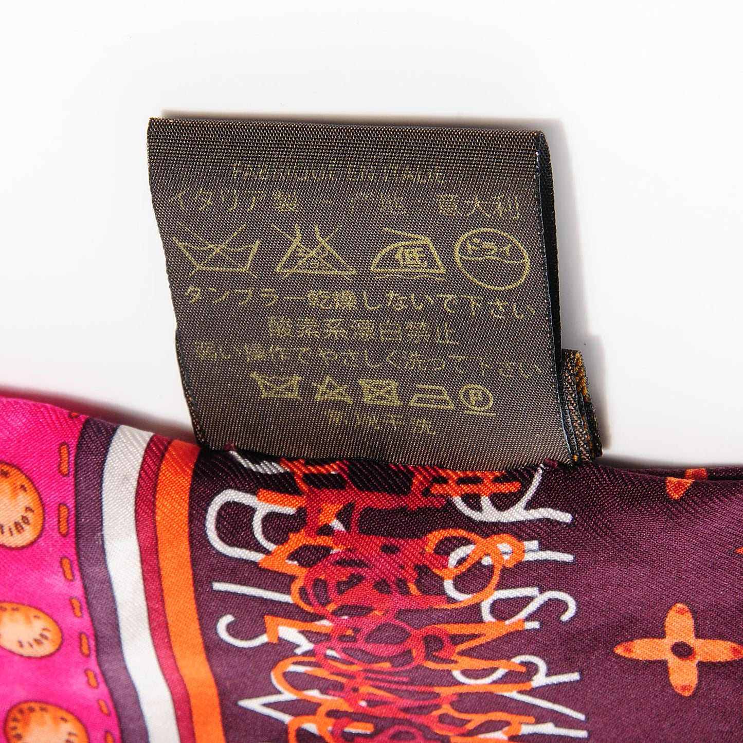 Silk Monogram Map Bandeau Plum Orient