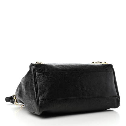 Balenciaga Chevre Gold Metallic Edge Hardware Velo Black 4 of 9