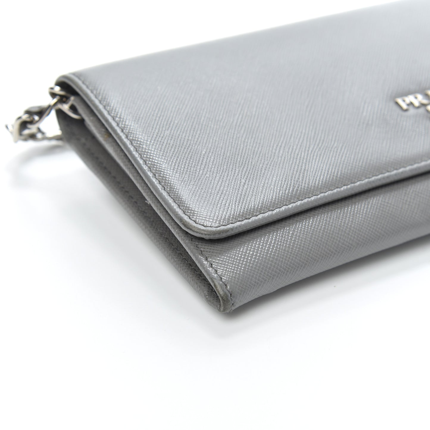Saffiano Metal Oro Chain Wallet Marmo