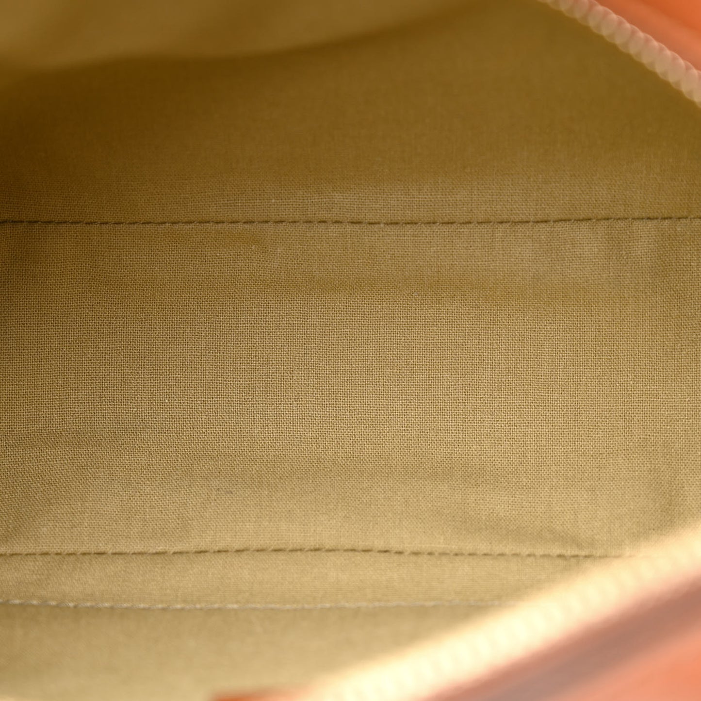 Vintage Canvas Web Shoulder Bag Sand Cuir