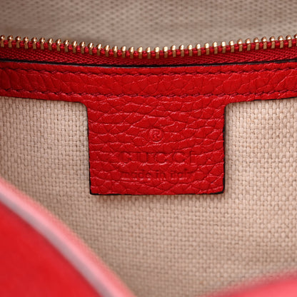 Gucci Cellarius Calfskin Medium Soho Chain Shoulder Bag Vibrant Red 6 of 11