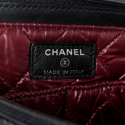 Chanel Lambskin Quilted Flap Cosmetic Case Black 6 of 11