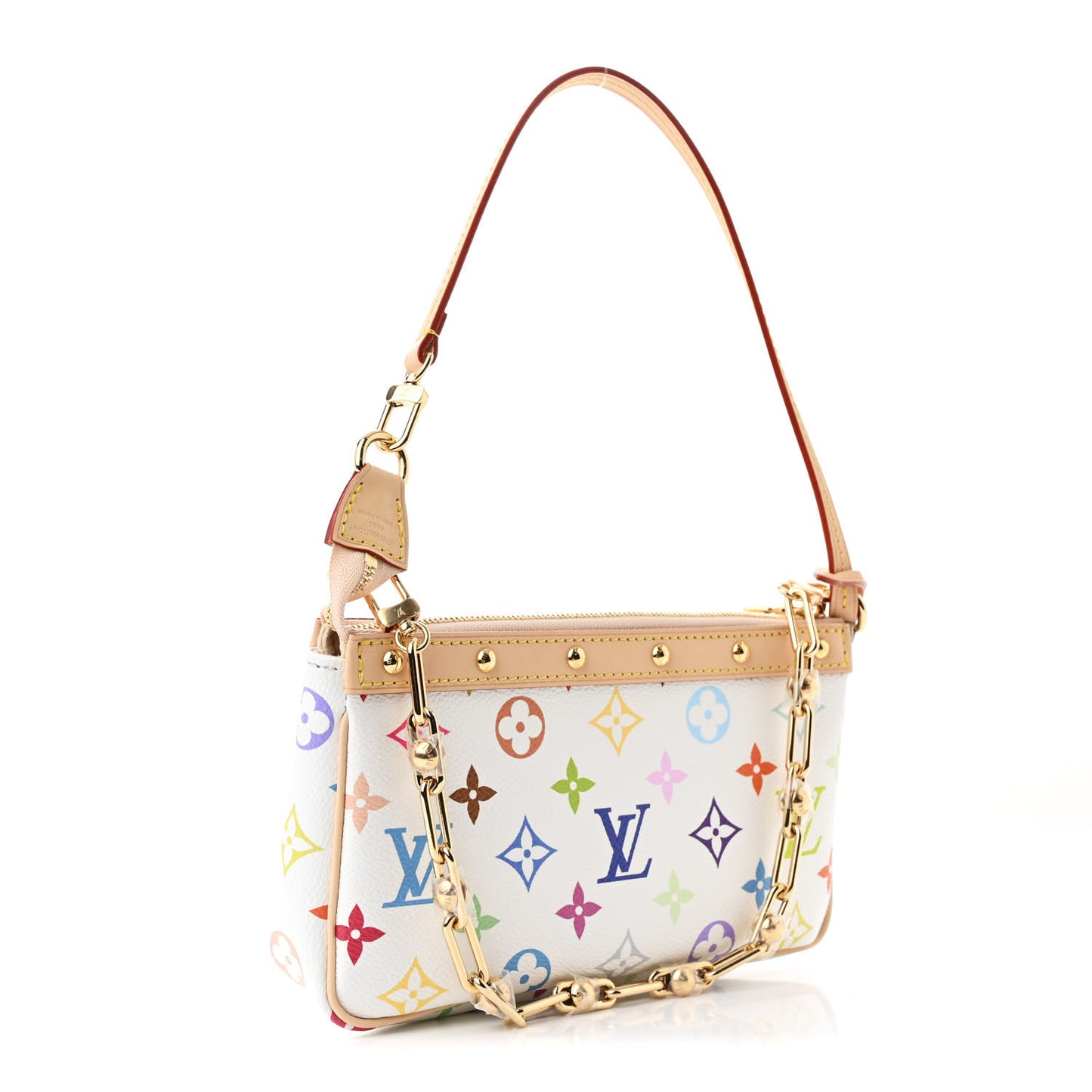 LV X TM Monogram Multicolor Pochette Accessories White