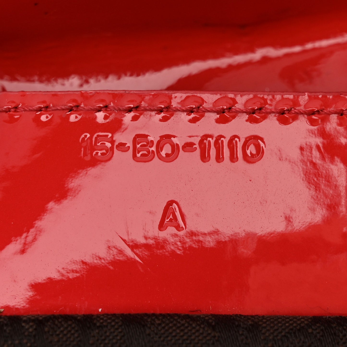 Patent Cannage Large Lady Dior Red