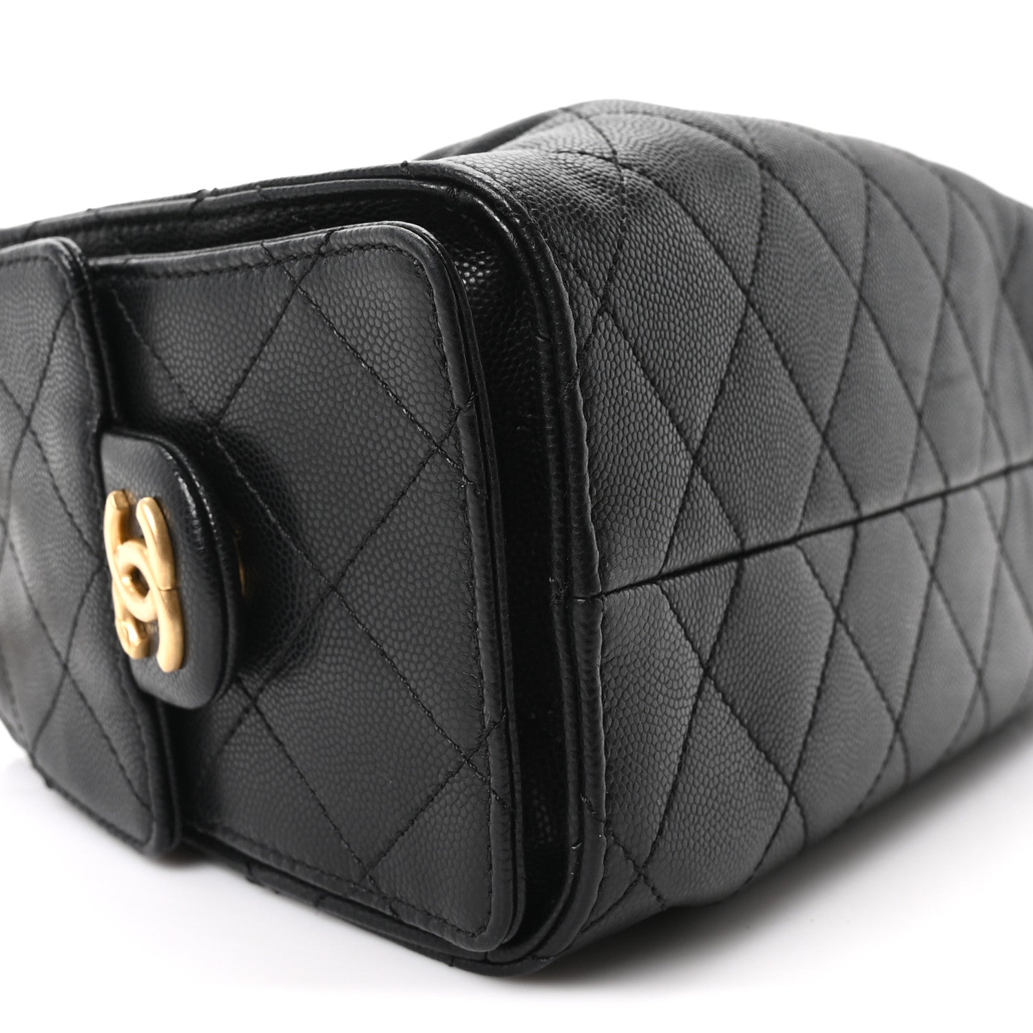Chanel Caviar Quilted Mini Chanel 25 Handbag Black 8 of 9